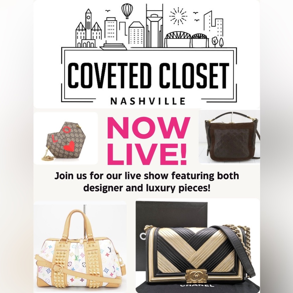Coveted Closet is LIVE!  Like this flyer to be notified when we go live!